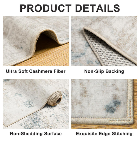 PLHXFR rug placed under a coffee table illustrating true 8x10 scale and furniture compatibility