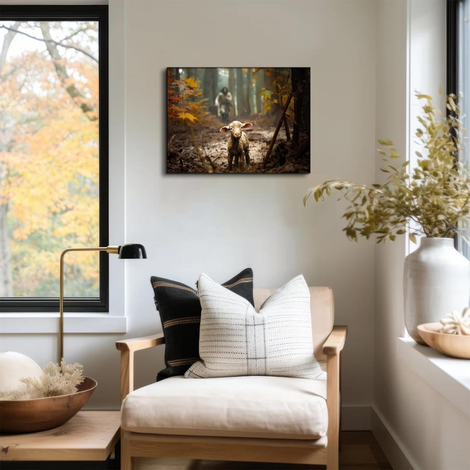 Ploceiny canvas with floating frame, elegant presentation option