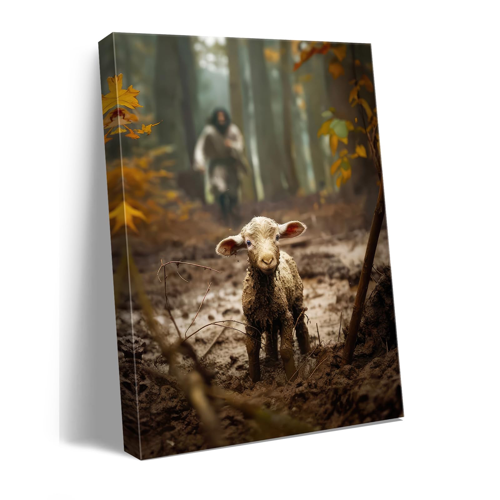 Ploceiny front view framed canvas showing serene scene and durable construction