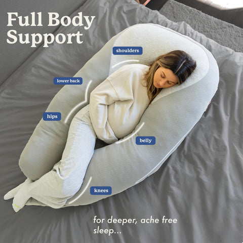 Plufl in a styled bedroom showing sleep-ready comfort and calming aesthetic