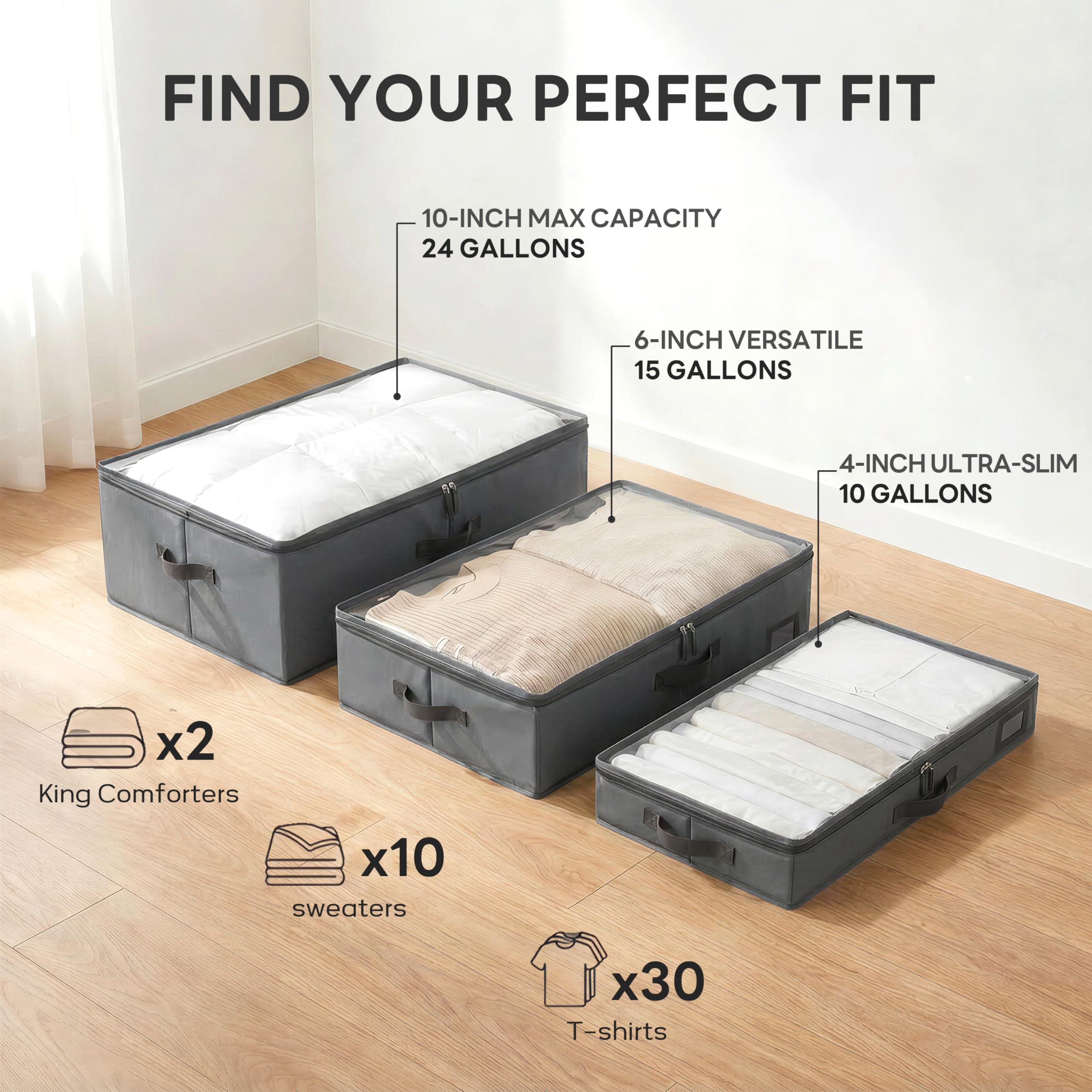 PLUMGEAN folded flat to illustrate compact storage and convenient off-season stowing