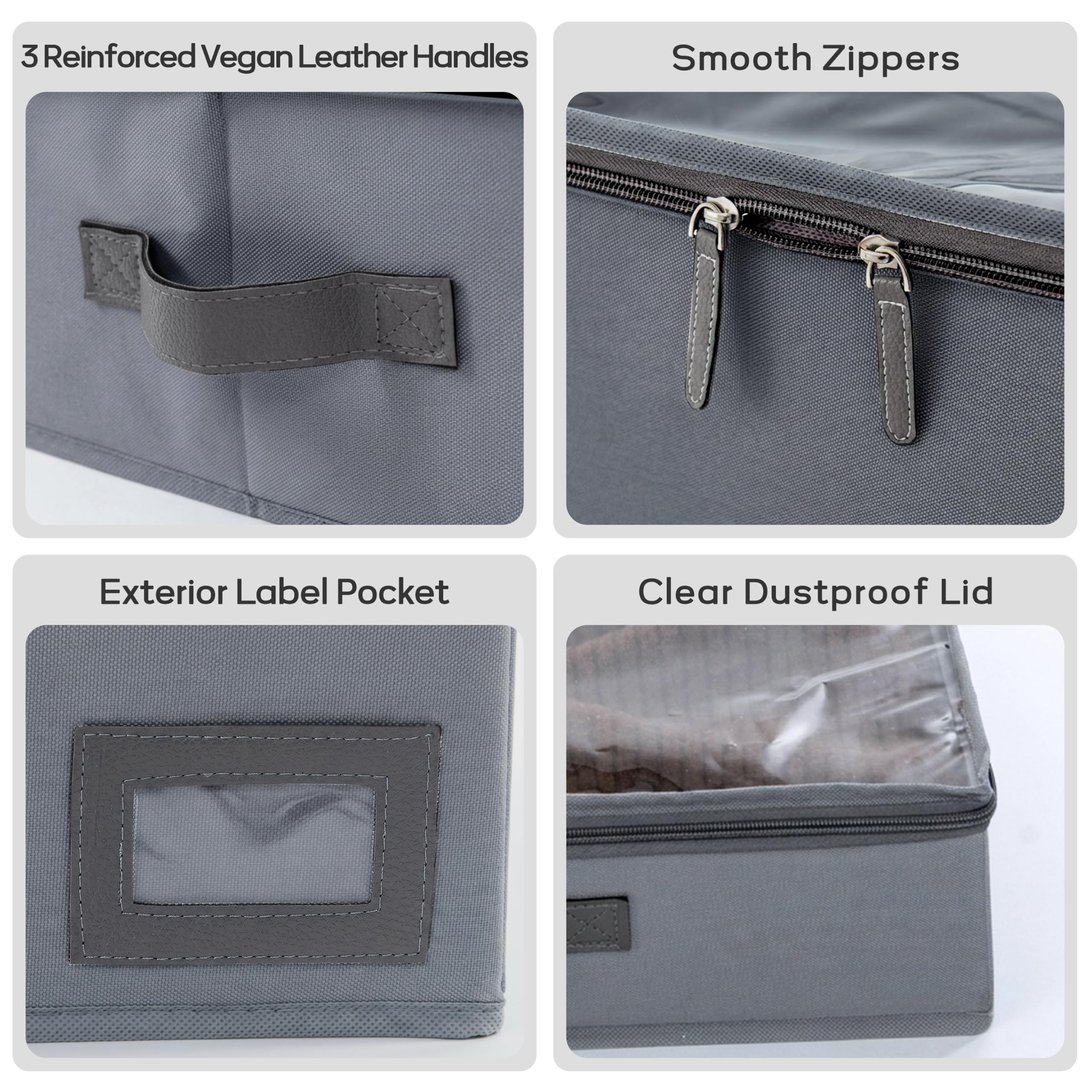PLUMGEAN vegan leather handle detail for comfortable gripping and easy sliding
