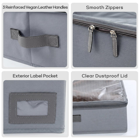 PLUMGEAN vegan leather handle detail for comfortable gripping and easy sliding