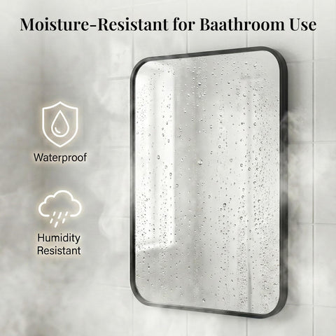 Pocetry mirror reflecting a morning routine showing clear HD glass usefulness