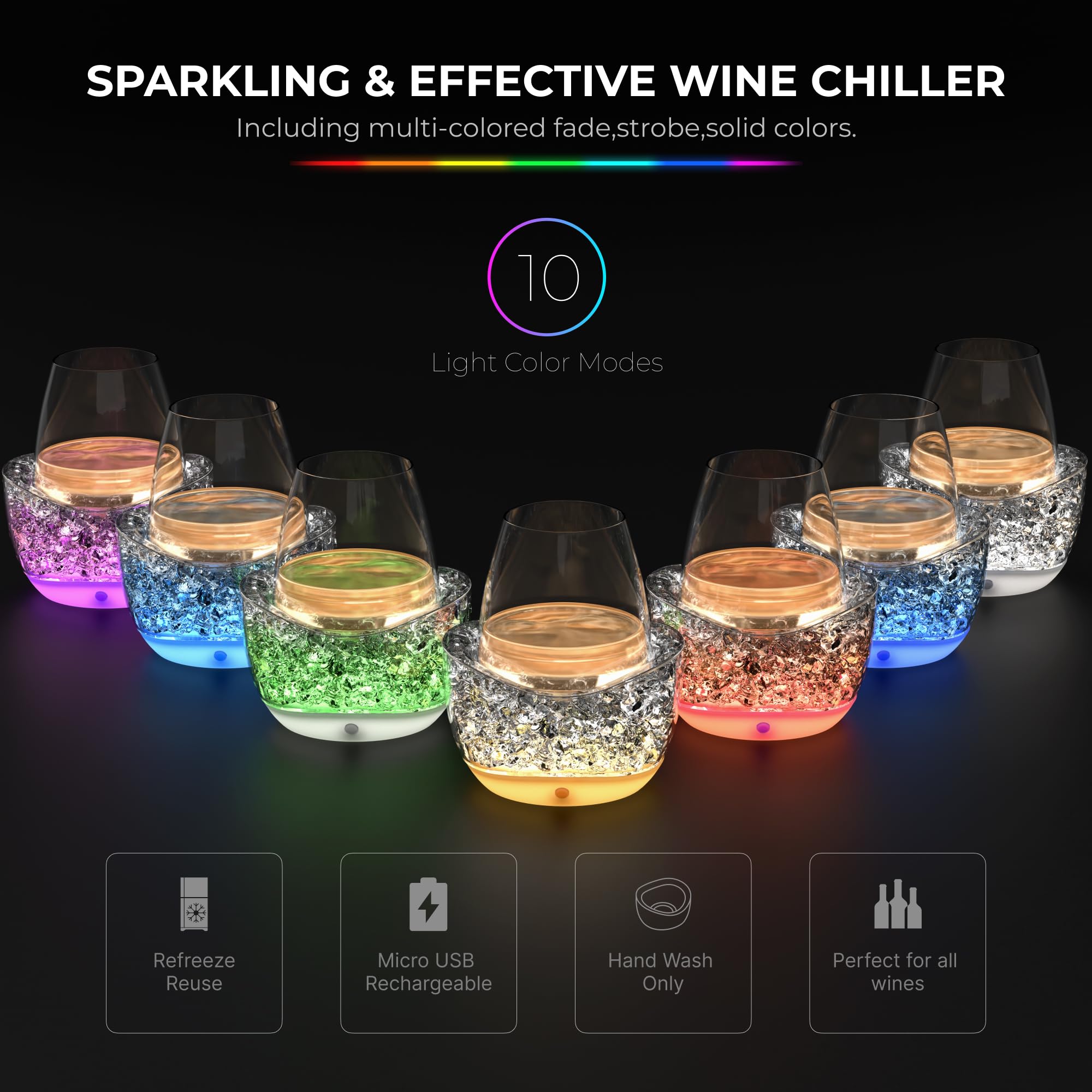 POILOVES on outdoor table at dusk creating stylish chilled wine service outdoors