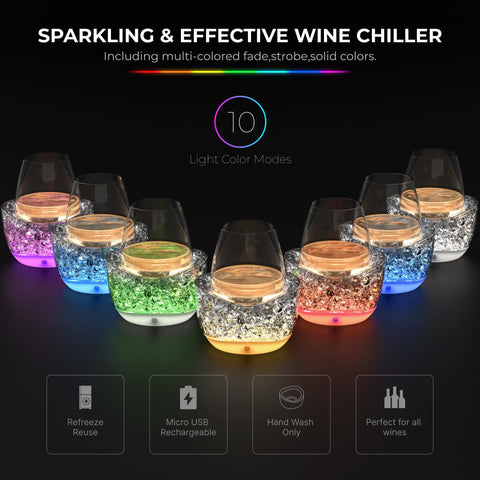 POILOVES on outdoor table at dusk creating stylish chilled wine service outdoors