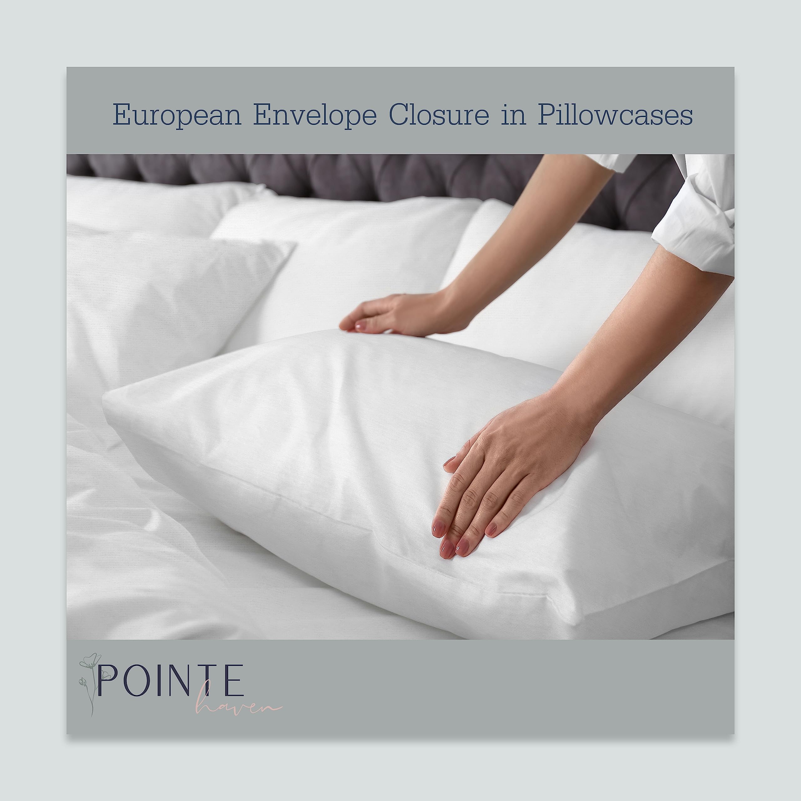 Pointehaven styled bedroom with sheets on bed showing cozy setup benefit inviting sleep