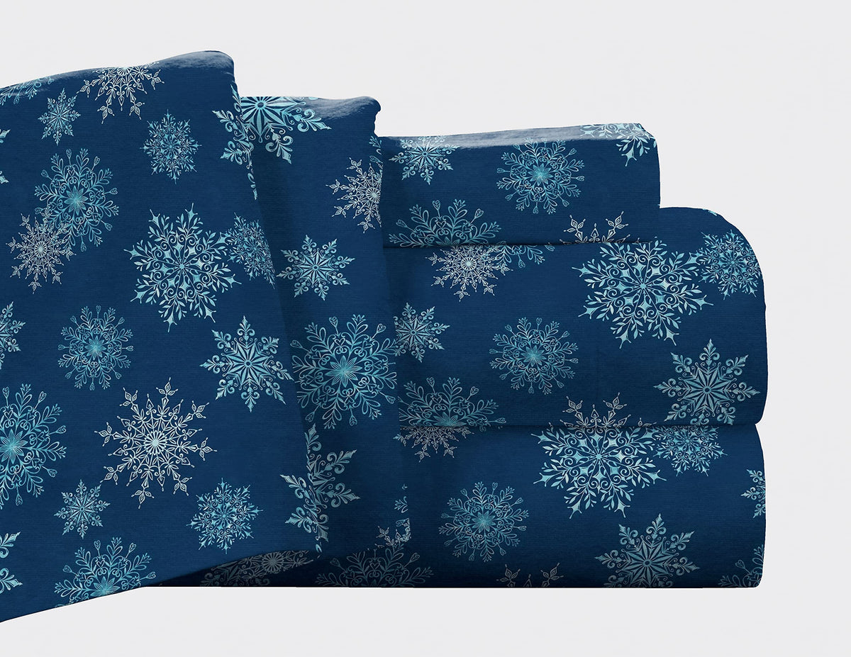 Pointehaven front packaging showing snow flakes navy, clear product branding and pattern benefit