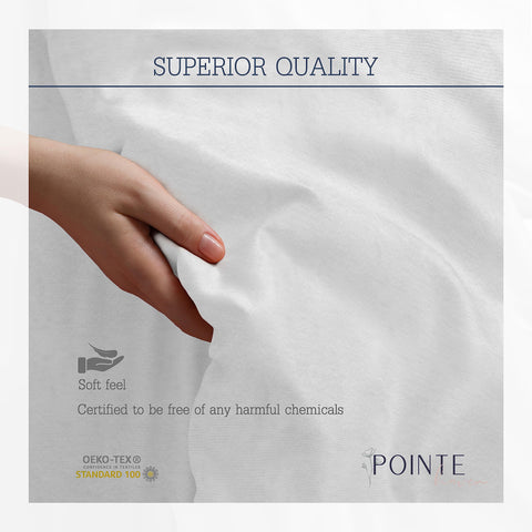 Pointehaven queen mattress size comparison showing fit for standard and pillow-top beds