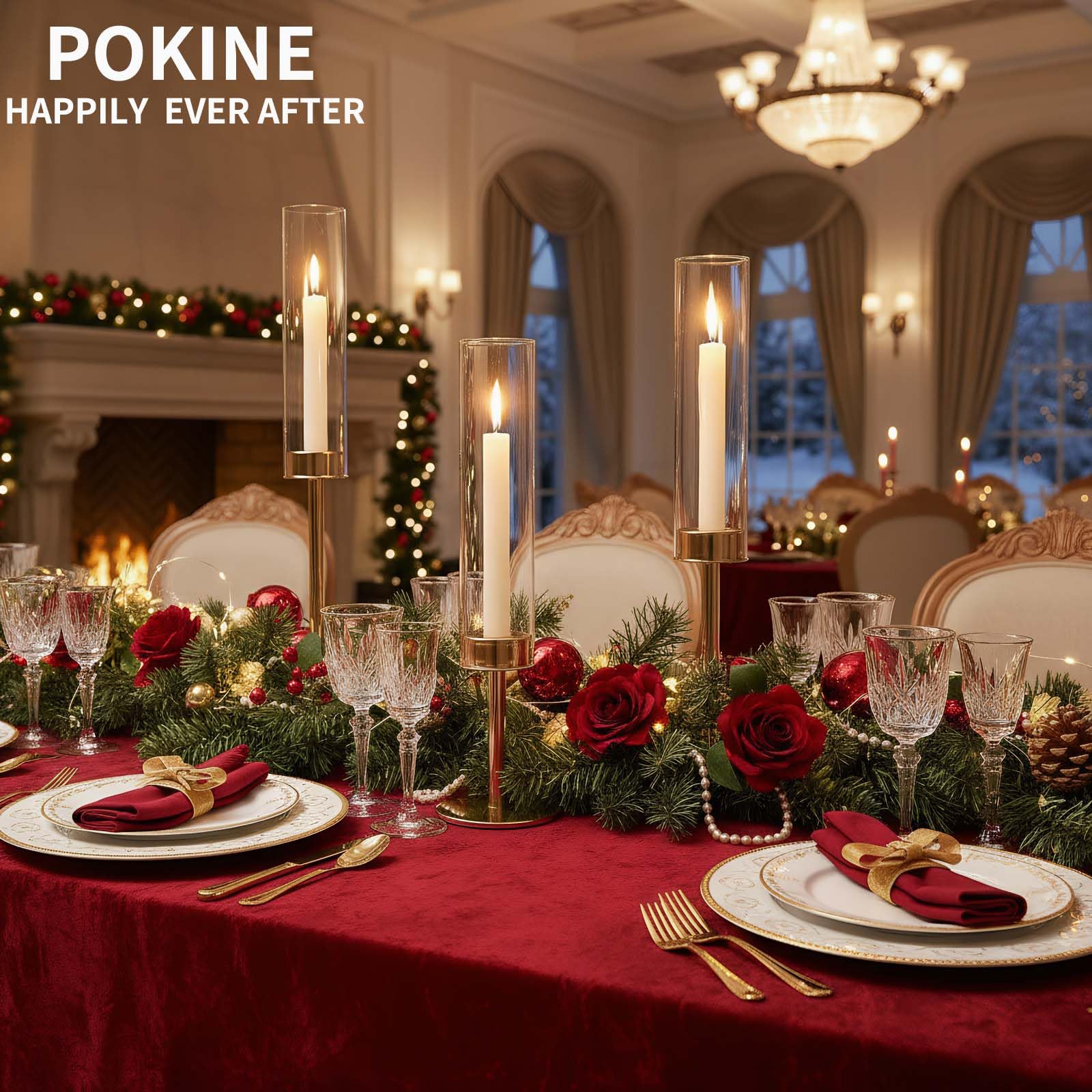 POKINE side-by-side with standard taper candle illustrating correct fit