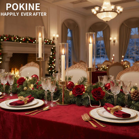 POKINE side-by-side with standard taper candle illustrating correct fit