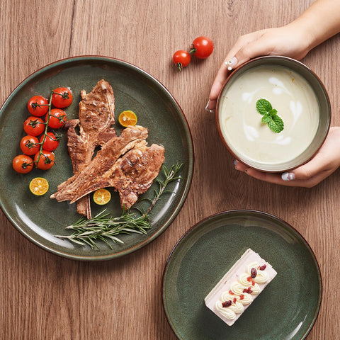 Pokini bowl with soup in use showing practical microwave-safe convenience and everyday dining benefit