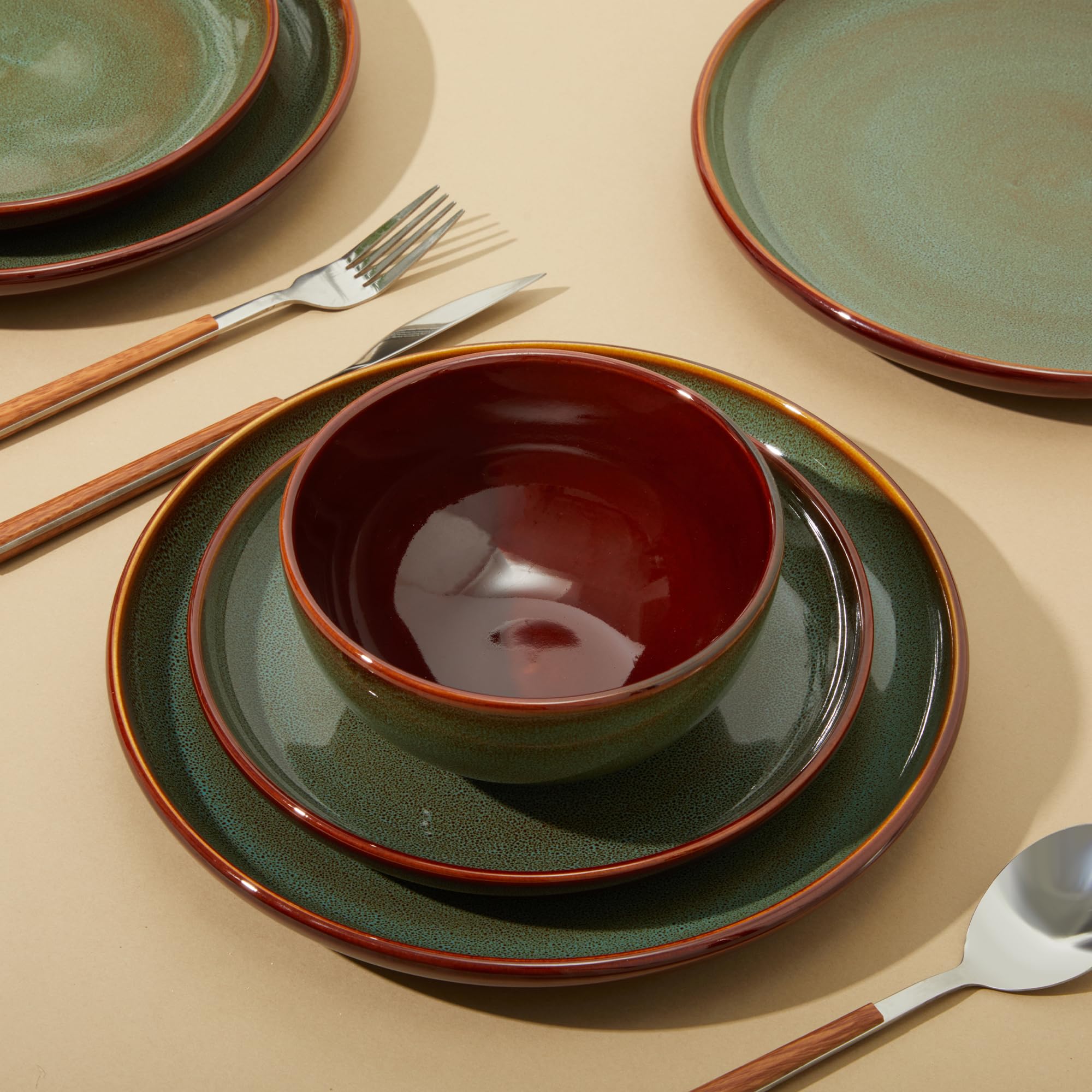 Pokini bowl top view demonstrating depth for soups and cereals