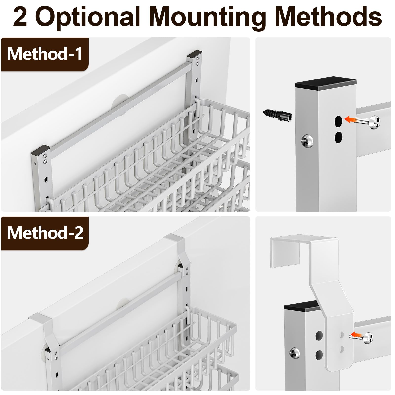 POKIPO adjustable basket height demonstration for fitting tall bottles and jars