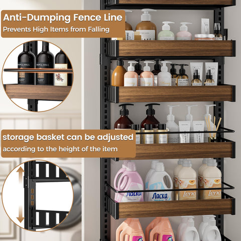 POKIPO adjustable hooks and support bars showing flexible mounting options