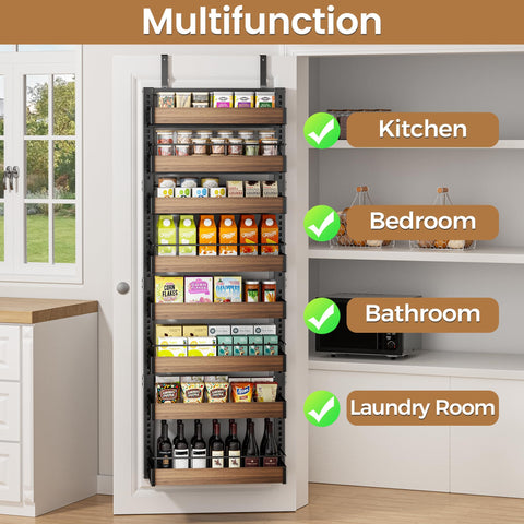 POKIPO organizer beside door showing scale and clearance benefits