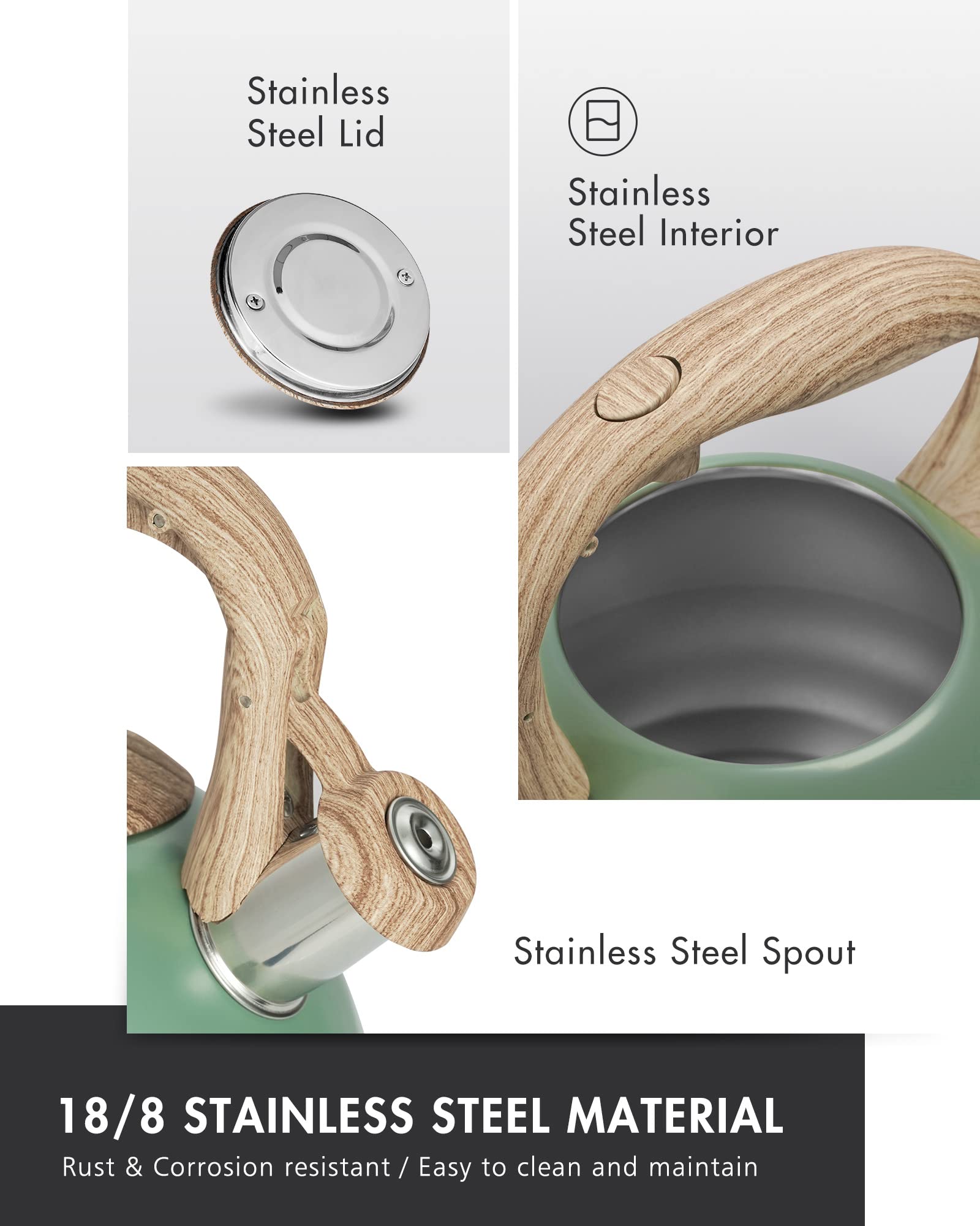 POLIVIAR wide 8-inch base underside showing fast heat conduction and induction compatibility
