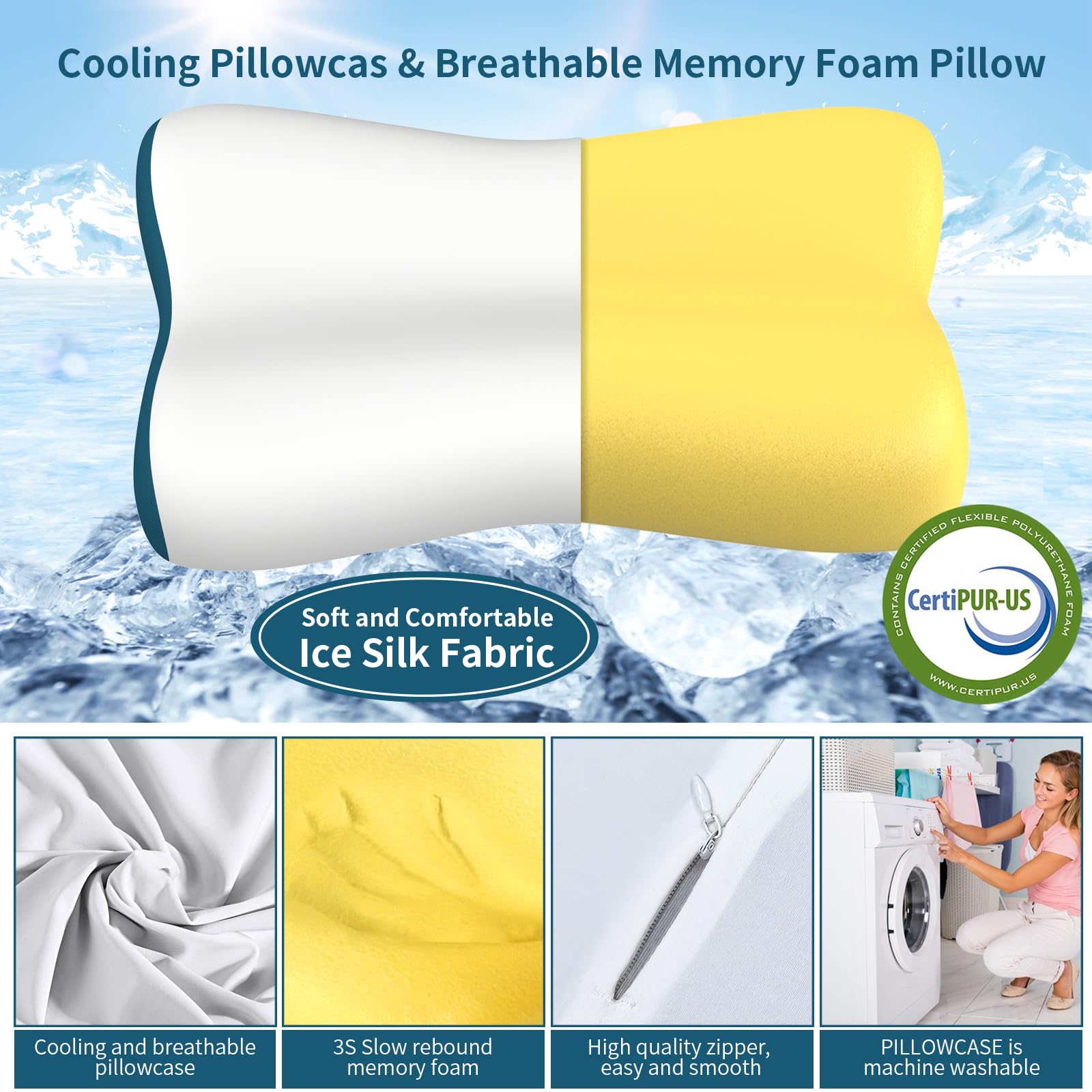 Polovo close-up of contour profile demonstrates ergonomic neck support