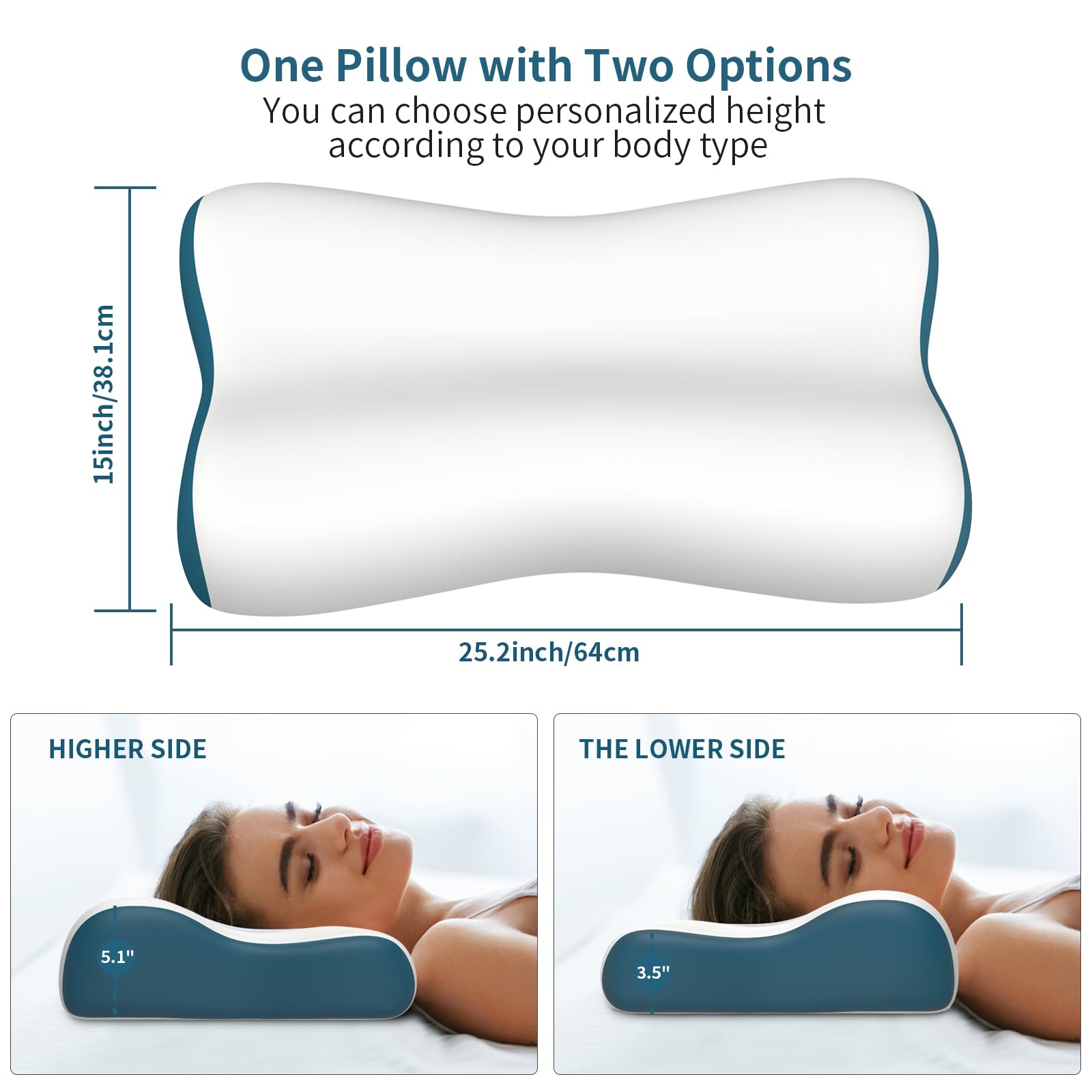 Polovo height comparison stack shows two loft options for personalization