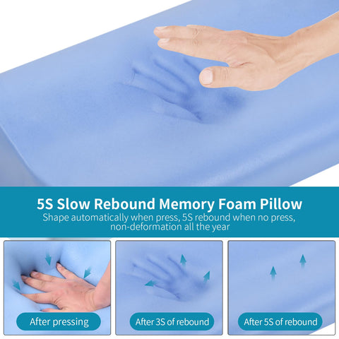 Polovo pillow on a made bed in lifestyle scene demonstrating restful bedroom setup