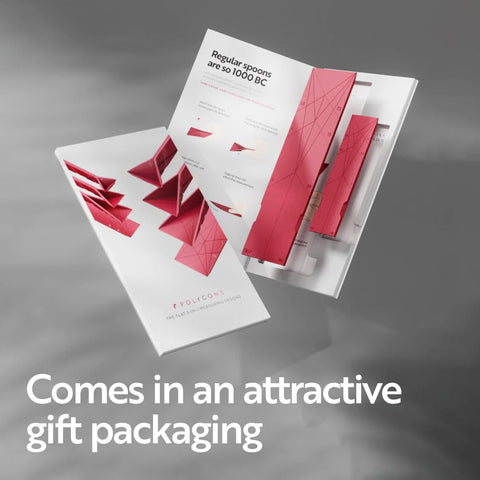 Polygons gift box styled on counter showing ready-to-give presentation