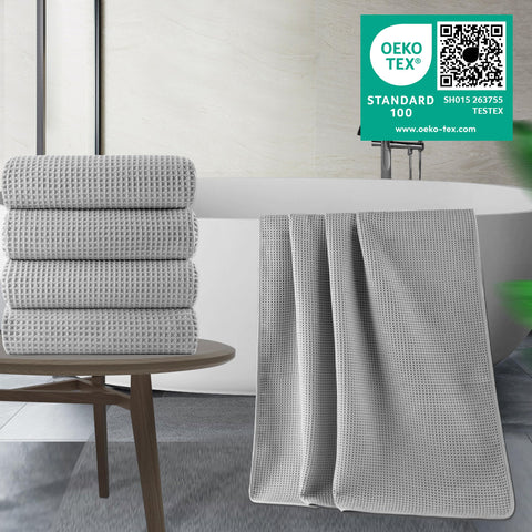 POLYTE close-up of waffle weave texture highlighting fast wicking and softness