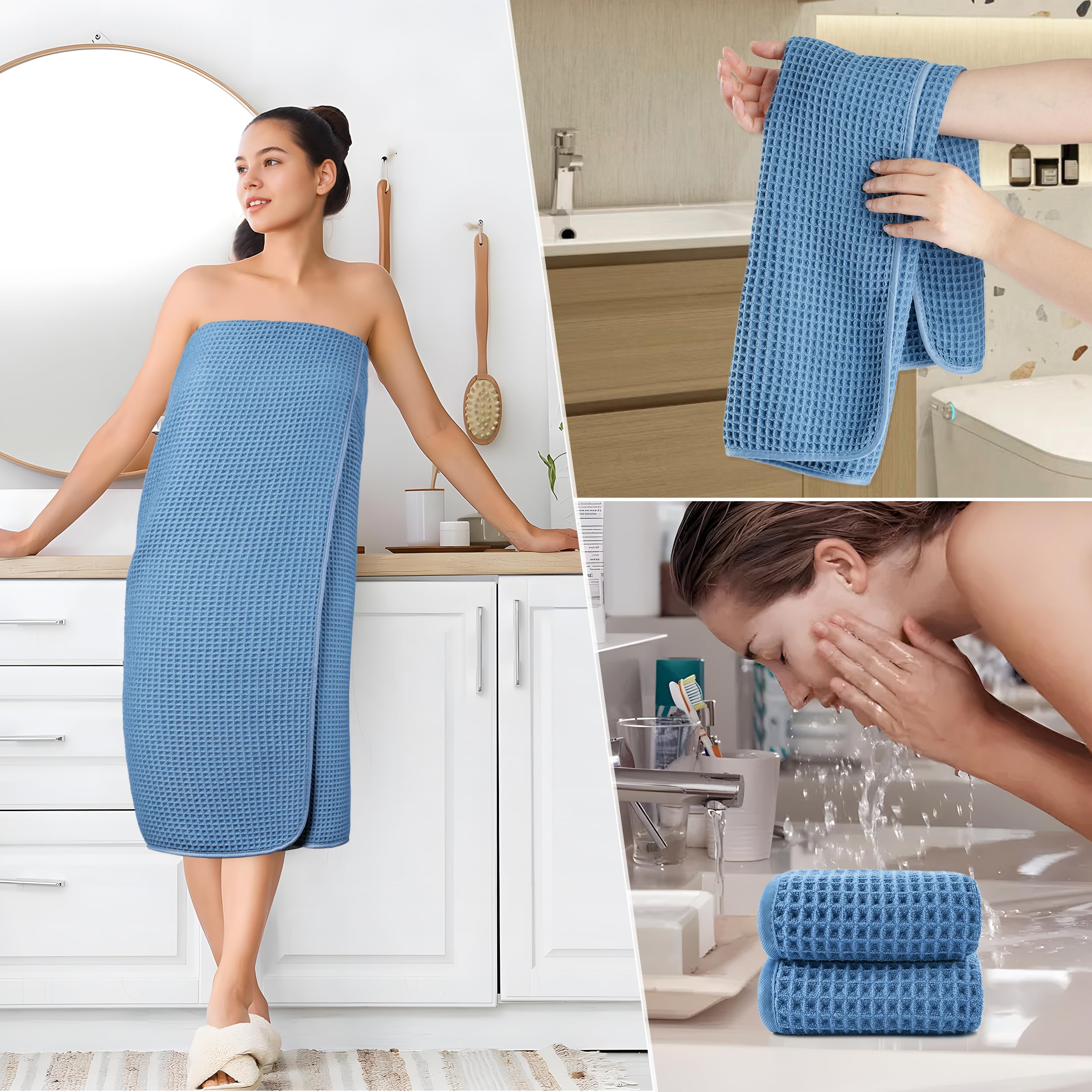 POLYTE washcloth on skin showing gentle exfoliation and superior lather