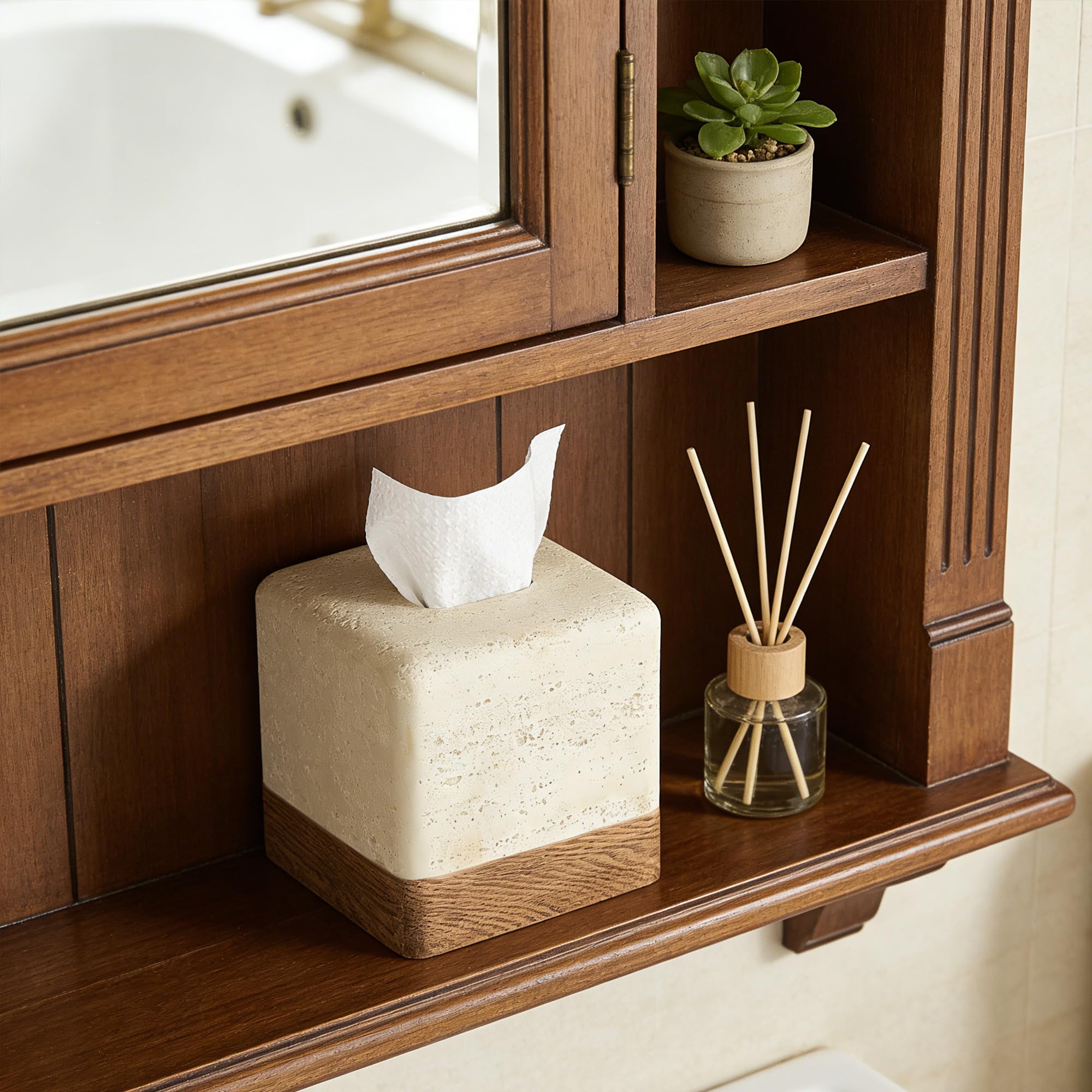 Polytree on kitchen counter as lifestyle piece adding cohesive decor