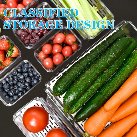 pomeat lifestyle kitchen setup showing neat fridge organization for daily use