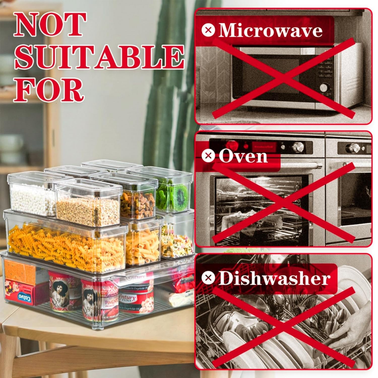 pomeat stacked bins inside fridge saving space and organizing groceries