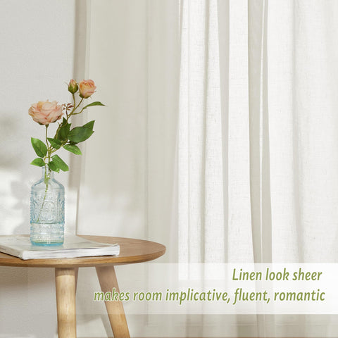 PONY DANCE curtain beside chair showing 108-inch length and room scale