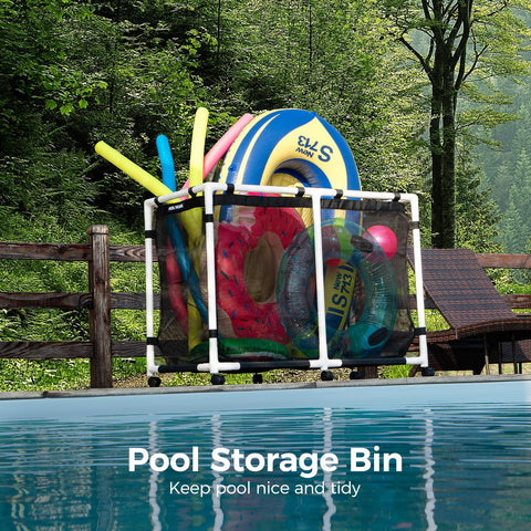 POOL FELLOWS frame connection detail showing reinforced rods and easy assembly