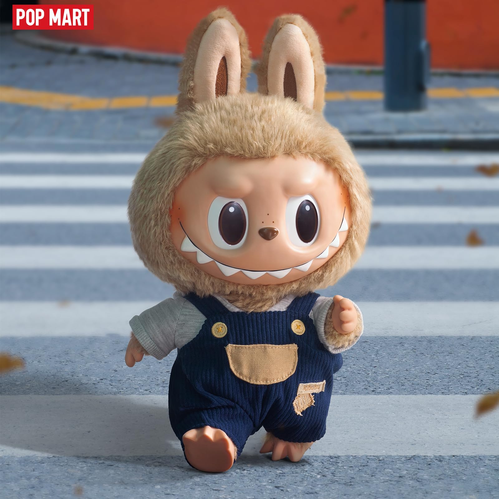 POP MART Big Labubu close-up of face detail highlighting sculpt and paint quality