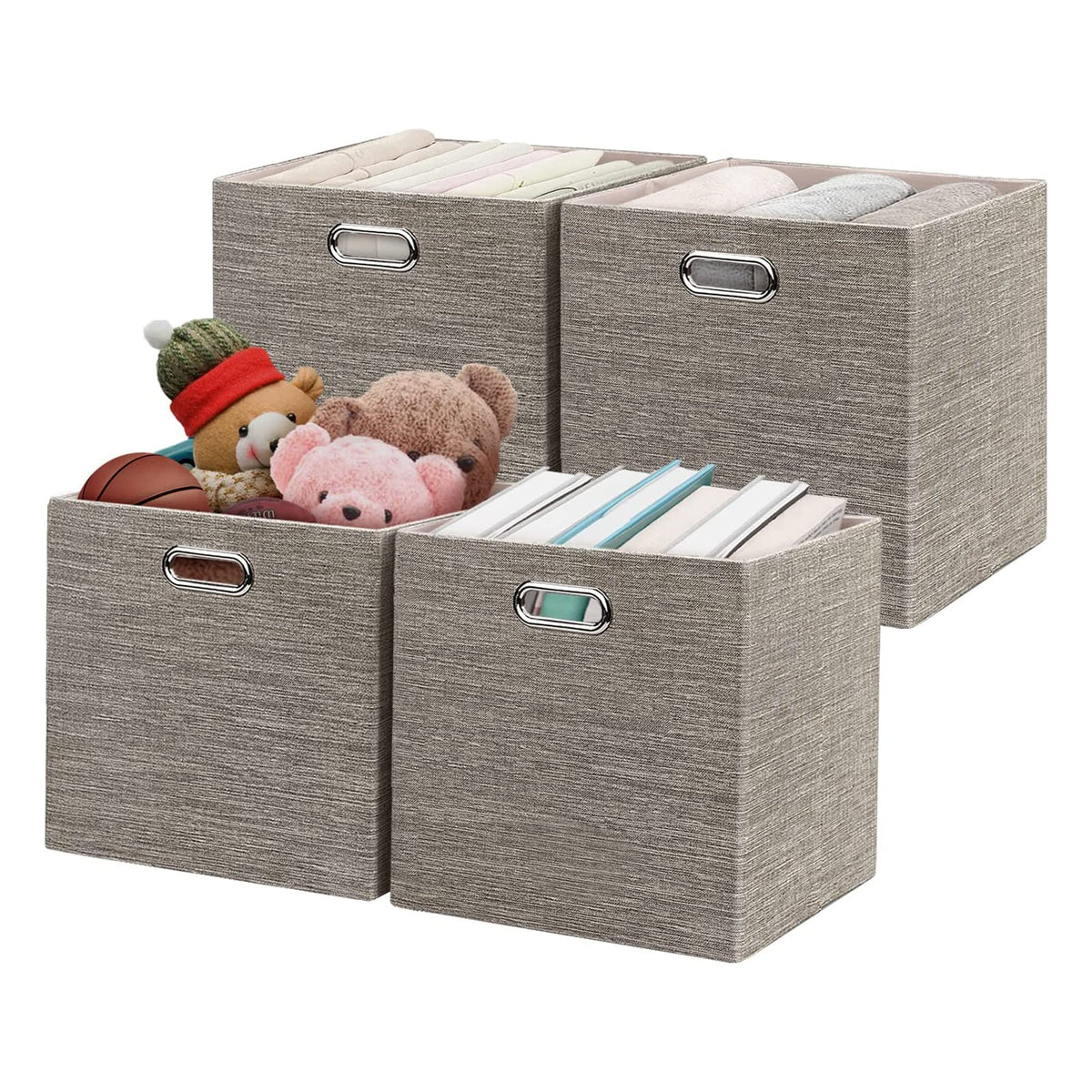 Posprica front view showing neat set of four coffee storage cubes and durable look