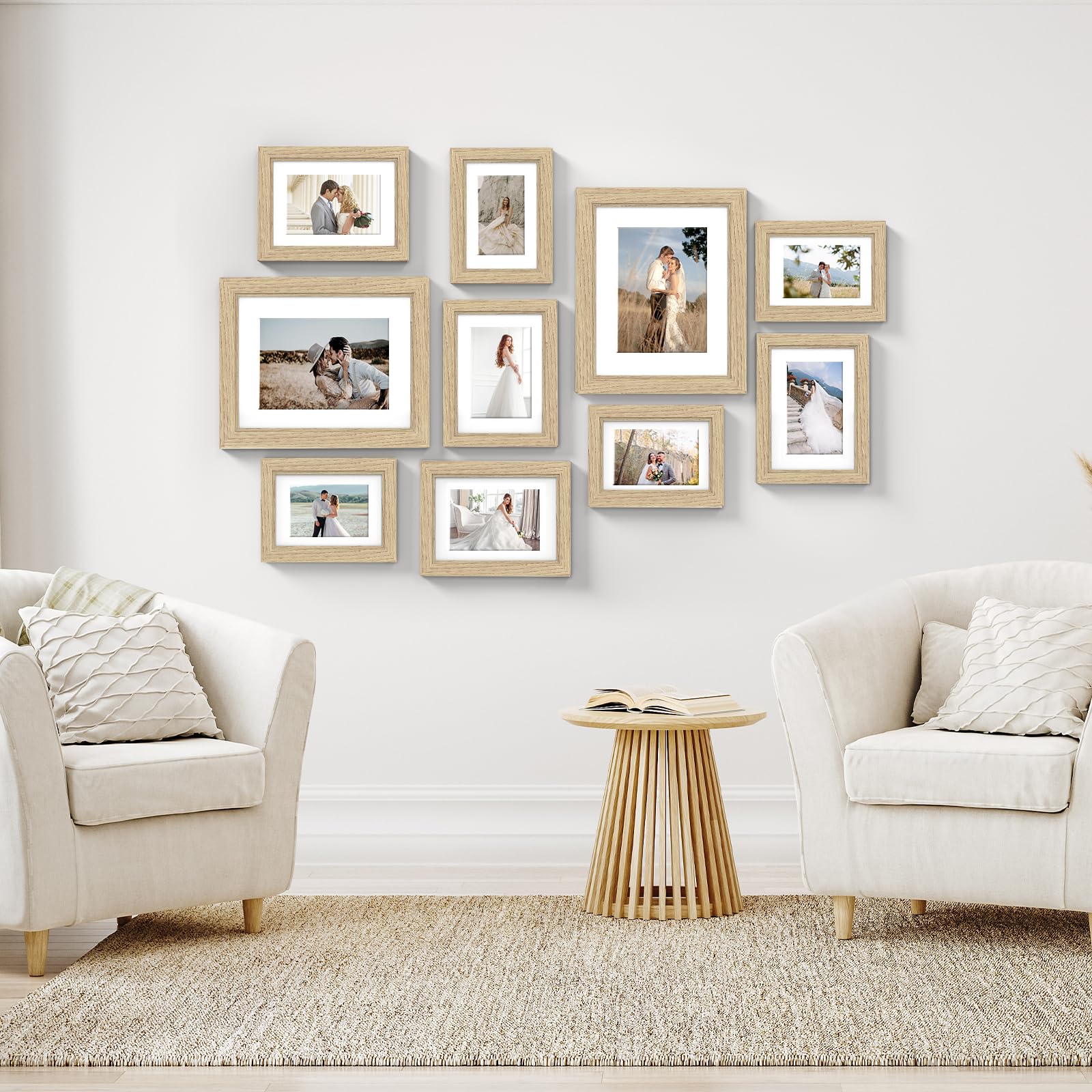 Povrgive tabletop frame on shelf showing versatile display options for desks and mantels