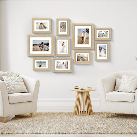Povrgive tabletop frame on shelf showing versatile display options for desks and mantels