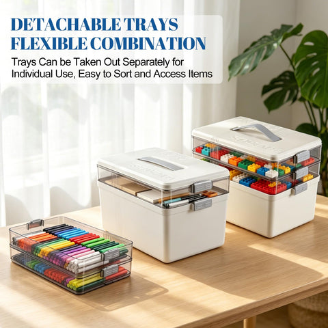 Povtulu stored in a cabinet to show space-saving vertical organization on shelves