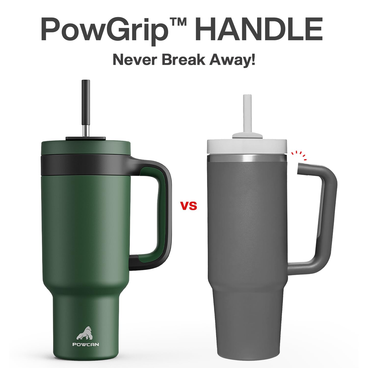 POWCAN lid detail highlighting 2-in-1 functionality and leakproof option