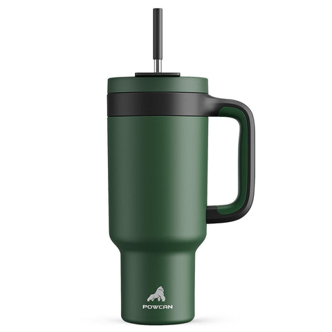 POWCAN forest front view showing tumbler design and benefit of large capacity