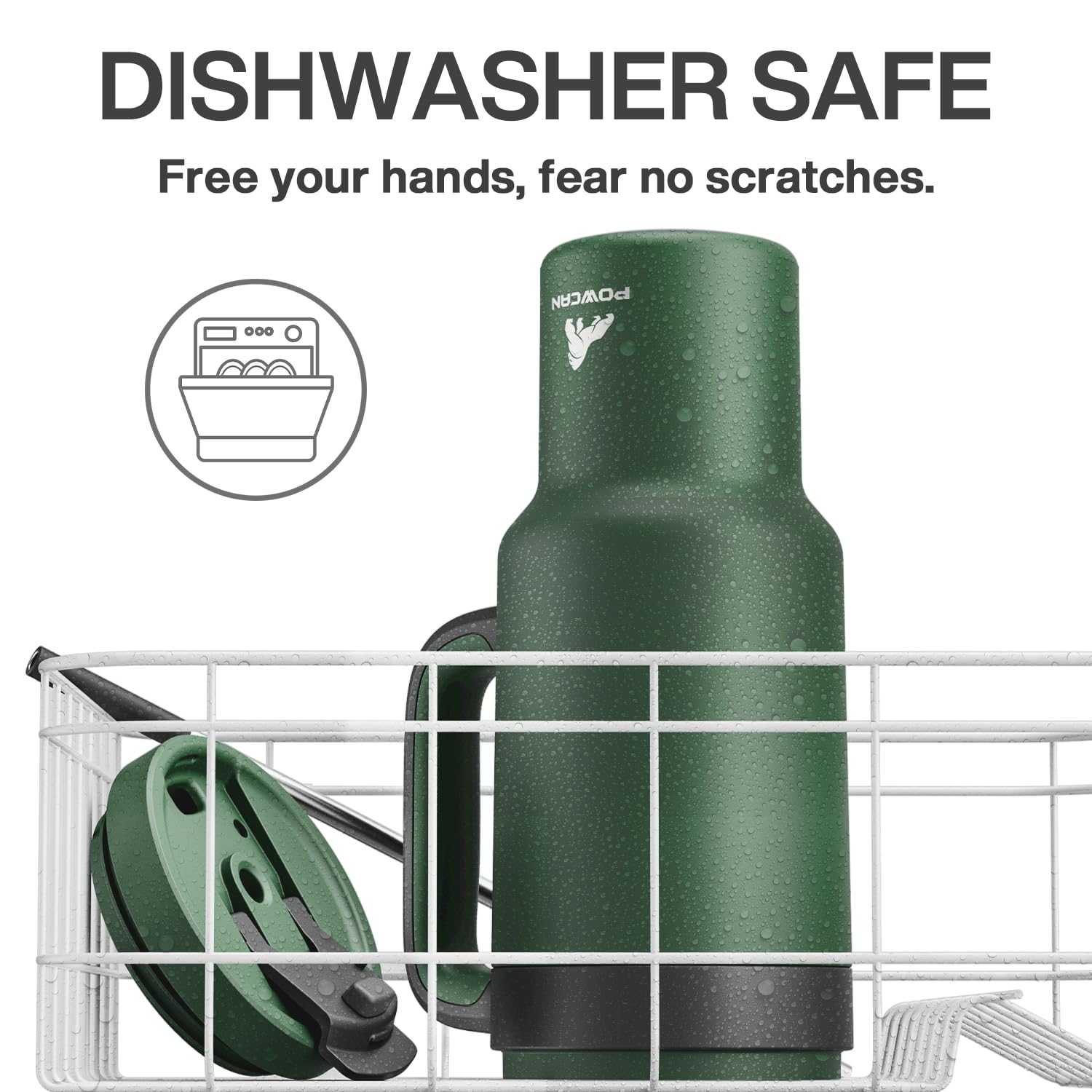 POWCAN stainless steel interior emphasizing hygienic, taste-neutral surface
