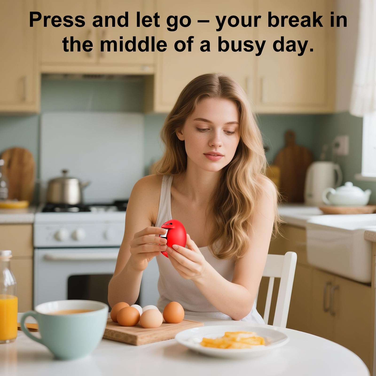 PowCube used by child learning to crack eggs safely to build kitchen confidence