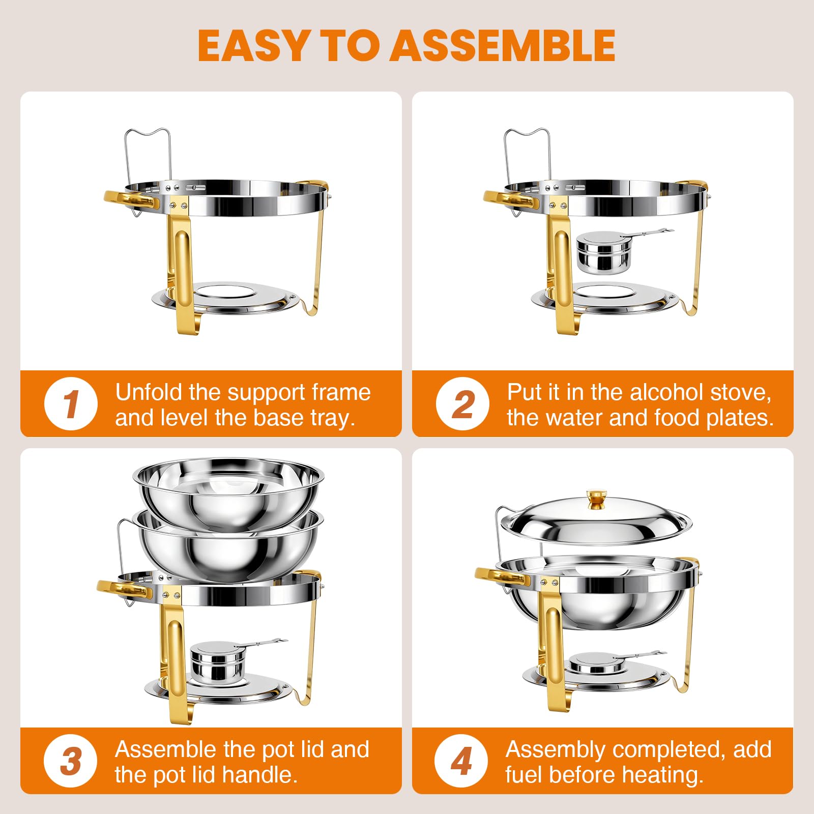 POWERFUEL chafing dish in-use on buffet line improving food presentation
