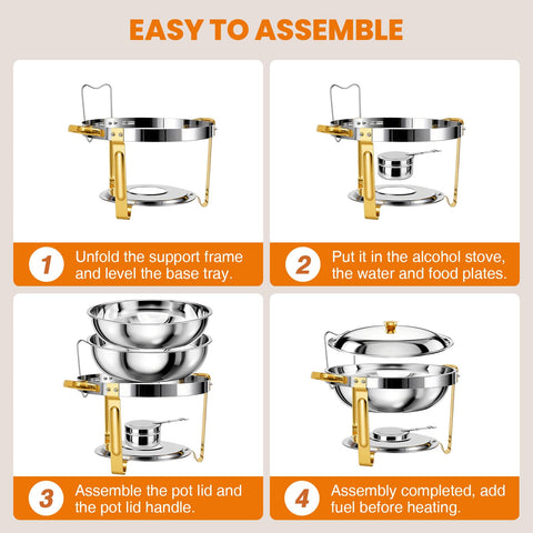 POWERFUEL chafing dish in-use on buffet line improving food presentation