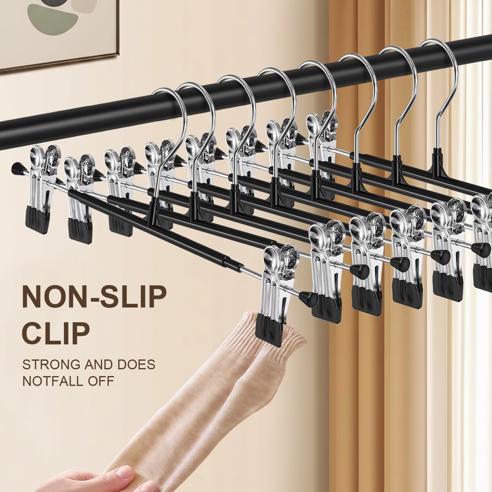 POZEAN close-up rubber-coated clip saving fabric from marks
