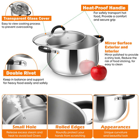 P&P CHEF tri‑ply base underside demonstrating even heat distribution for consistent results
