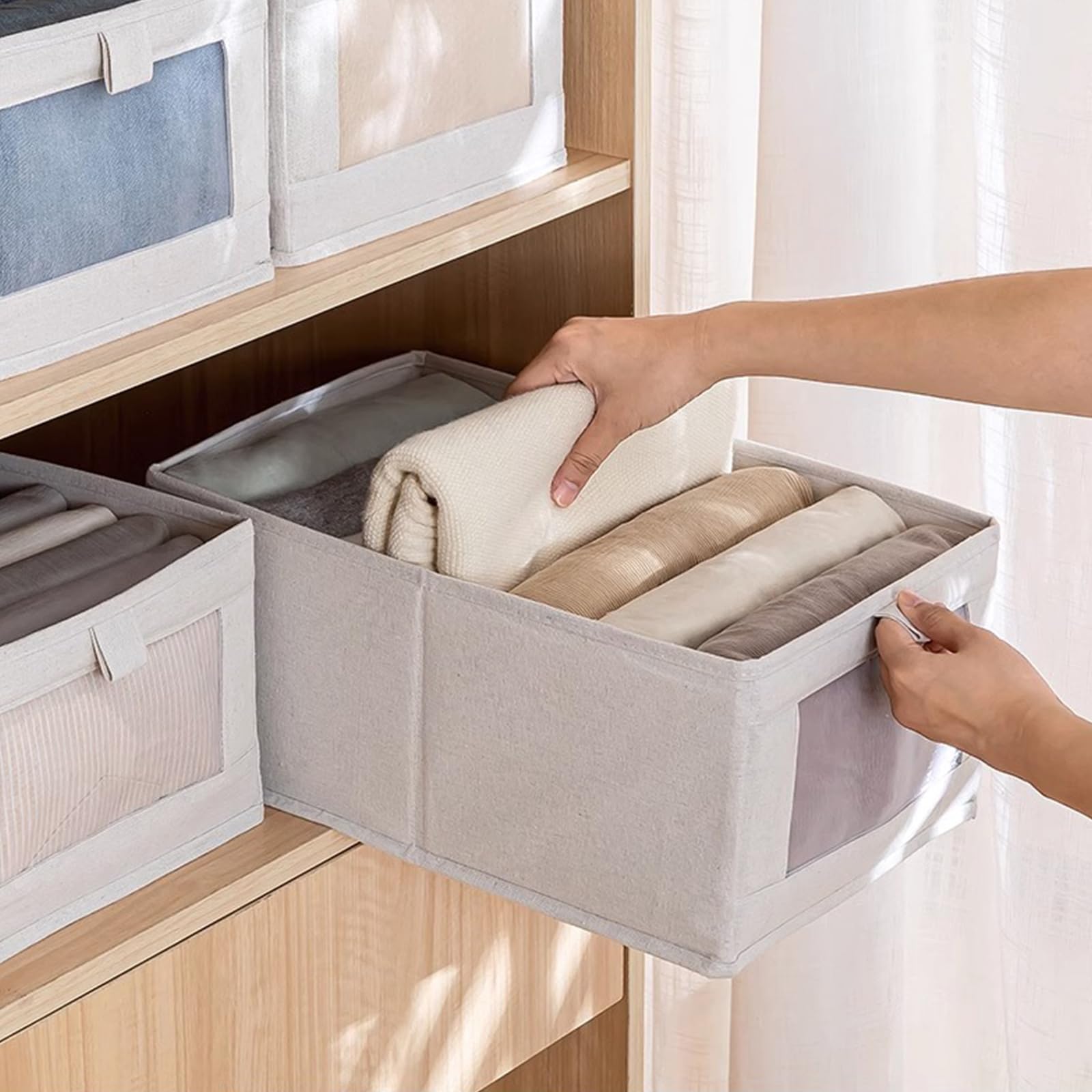 Pradnel folded flat to show compact storage and space-saving benefit