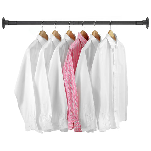 Pragmatist rod in bedroom lifestyle shot showing tidy closet and visual appeal