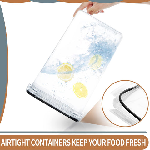 PRAKI clear canister filled with cereal showing easy identification benefit