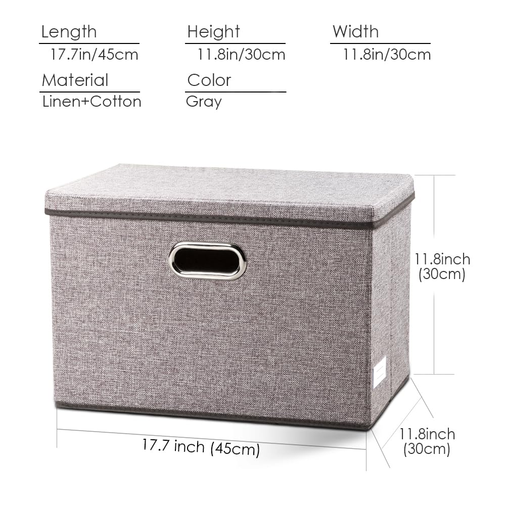 PRANDOM bin folded flat for compact storage, saving closet and shelf space