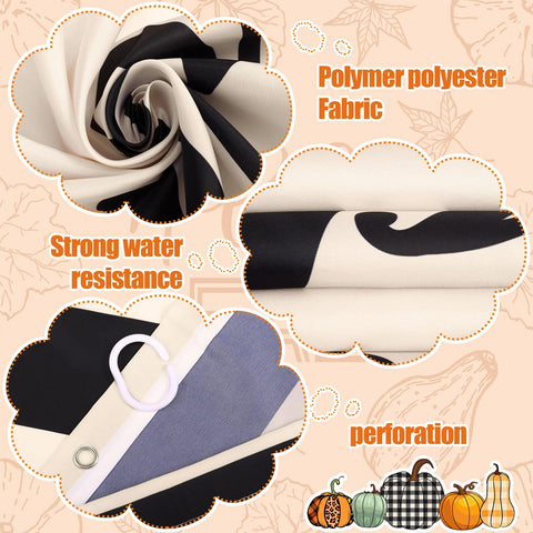 Preboun toilet lid cover installed demonstrating snug fit and coordinated autumn style